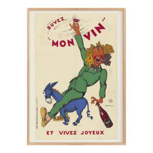 Buvez mon vin et vivez joyeux (1930) _ 와인 빈티지 포스터