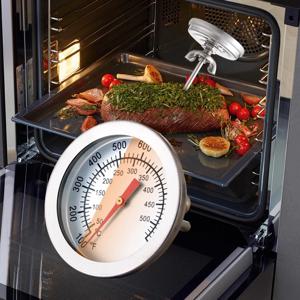 바이메탈 온도계 튀김 그릴 온도 측정기 급식실 바베큐 훈제 요리 아날로그