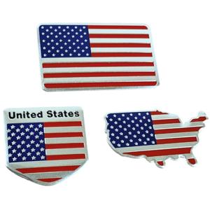 미국 국기 성조기 스티커 차량용 데칼 엠블럼 고급 메탈 금속 알루미늄 자동차 꾸미기
