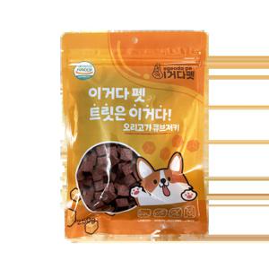 트릿은이거다 오리 큐브 져키 250G 강아지 간식 노즈워크 칭찬 트릿
