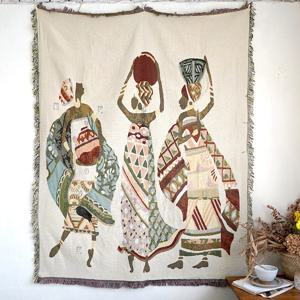 뉴트럴톤 세 여인 빈티지 소파커버/러그/블랭킷