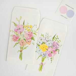 꽃다발 축하 돈봉투 2매