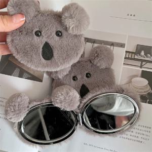 귀여운 휴대용 미니 원형 손거울 핸드백 가방 여행용 거울