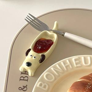 강아지 소스볼 미니 홀더 간장종지 수저받침