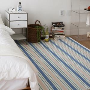 [리퍼] 보우 빈티지 스트라이프 거실카페트 워셔블 거실 러그