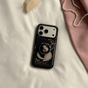 velvet kitten 디자인 블랙 에폭시 범퍼케이스