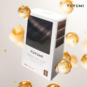 유유미 염색약 염색샴푸 새치 30ml 5회분 3가지 컬러 블랙 다크브라운 내츄럴브라운