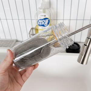 스텐 텀블러 세척솔 긴 손잡이 스펀지 수세미 브러쉬 물병 세척 컵 씻는 솔