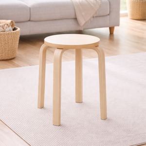 하루(All Day) 자작원목 토리 라운드 스툴