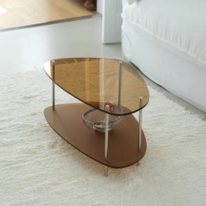 [20%쿠폰] 국내제작 투명 좌식 원룸 테이블 거실 카페 인테리어 협탁 2size