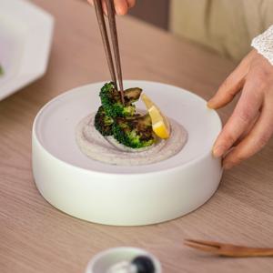 [리퍼]순수무광 양면굽접시