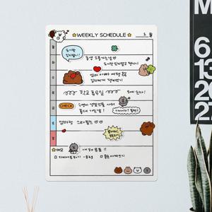 점착 메모보드 위클리 주간 스케줄러 계획표