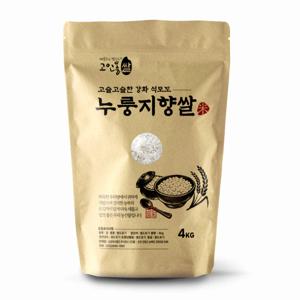 25년 햅쌀_ 찰기없는 고슬고슬한 석모도 누룽지향쌀 4kg 양말증정
