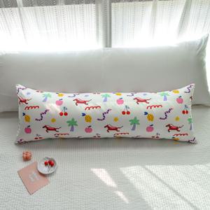 코튼 20수 동물 위글위글 사각 바디필로우 4size