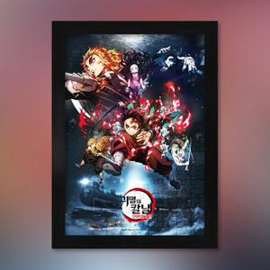 귀멸의 칼날 무한열차 직소퍼즐 액자세트 1000피스 극장판