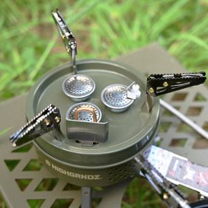 아크탑 스토브 3구 소형 고화력 강염 캠핑 버너