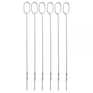 GRILLTIDER 그릴티데르 꼬치 31cm 6개입 캠핑꼬치 꽂이 바베큐스틱