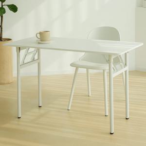 이지라이프 철제 폴딩 테이블 책상 800 화이트