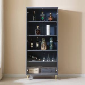 마홀앤 데일리 장식장 W800 나무선반 그레이