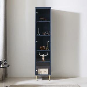 마홀앤 데일리 장식장 W400 나무선반 네이비