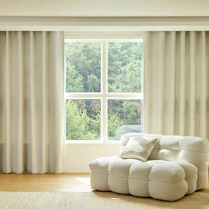 그레이스 자카드 직조 규격 생활암막커튼(커튼봉/커튼레일 호환설치/형상기억가공/3size/3