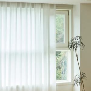 브리즈 나비주름 쉬폰 규격 커튼(형상기억가공/3size/DIY)