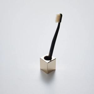 에이블비 알루미늄 사각 칫솔 꽂이 면도기 스탠드(샴페인 골드)