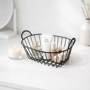 철제 와이어 바스켓 미니 소품 정리함 수납 바구니