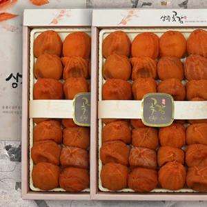 보자기동봉 반건시 곶감 1kg 24-28과 실속 선물세트 X 2박스