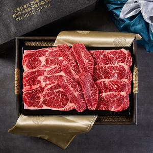 냉장 청자골한우리 1등급 특2호 구이세트 1kg한우선물세트