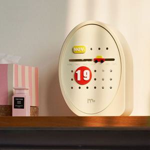 [해외] 모던 감성 크림 우드 만년달력 탁상달력 캘린더 인테리어 오브제 집들이선물