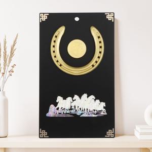 팔마도 자개 골드도장 말편자(말코인) 액자 중형 집들이 비즈니스 창립 고급액자 선물