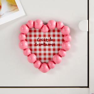 버블 마그넷 미니액자 핑크 9x9