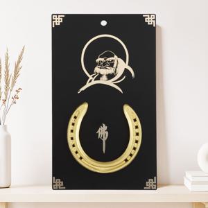 달마도 말편자 골드도장 프리미엄 액자 풍수지리 집들이 고급 액자 개업 선물