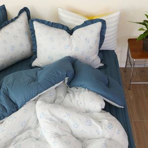 블루밍가든 순면 100% 60수 사계절 항균솜 차렵이불 세트 4컬러