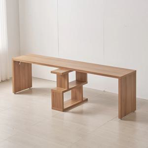 2인용 컴퓨터책상 2400 소형책장 세트 모듈형 데스크