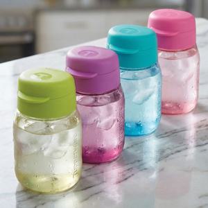 크리스탈 에코물통 350ml 1P 휴대용 아이 어린이집 학생 물병 가벼운 투명 보틀