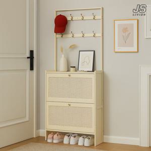 현관 신발장 슬림 틈새 신발 정리대 원룸 원목 슈즈렉 선반 수납장 간이 신발 정리함