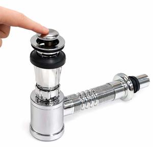 국산 세면대 부속품 배수관 자동 팝업 배수구 배관 폽업 폼업 p트랩 s트랩 부품 부속 교체