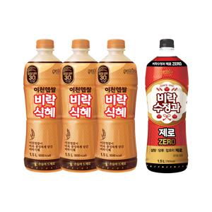 이천햅쌀 비락식혜 1.5L x3개 + 제로 수정과 1.5L x1개