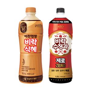 이천햅쌀 비락식혜 1.5L x1개 + 제로 수정과 1.5L x1개
