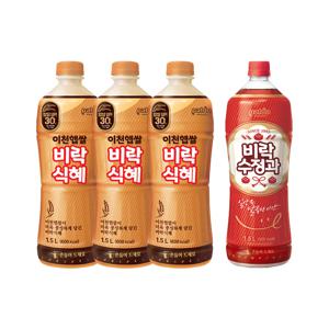 이천햅쌀 비락식혜 1.5L x3개 + 수정과 1.5L x1개