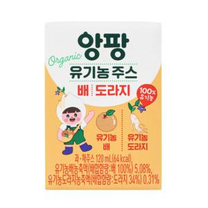 서울우유 앙팡 유기농 배도라지 120mlx32개