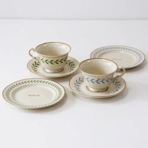 시라쿠스 로렐리프 디저트 커피잔세트 6P 3color 집들이선물