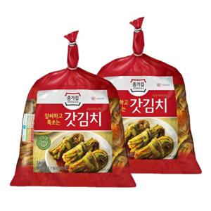 (신세계강남점)종가집 종가 갓김치 1kg x 2개 [2kg]