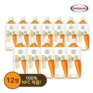 [방송중 반값세일] 보넬 아이엠 당근 NFC 착즙주스 1L*12병