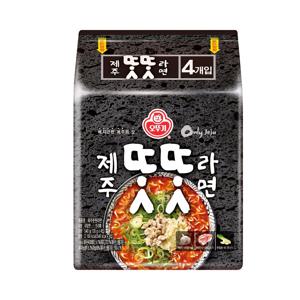 (신세계의정부점)오뚜기  제주 똣똣라면멀티 135gx4