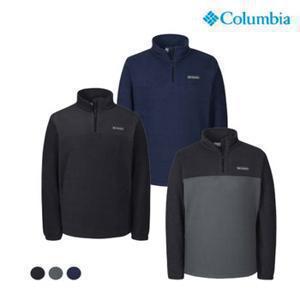 컬럼비아 남성 스틴스 마운틴 풀오버 하프집업 플리스 티셔츠 C64 EE1528