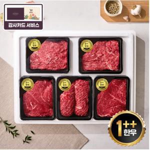 [명절 전 희망일 출고 가능, 2/2일(월)부터 선택]한우 1++등급정육세트3호 2kg(불고기x2,국거리x2,산적)