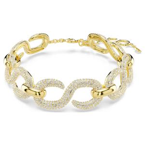 Dextera 초커 네크리스, 라운드 컷, 화이트, 18K 골드 피니시